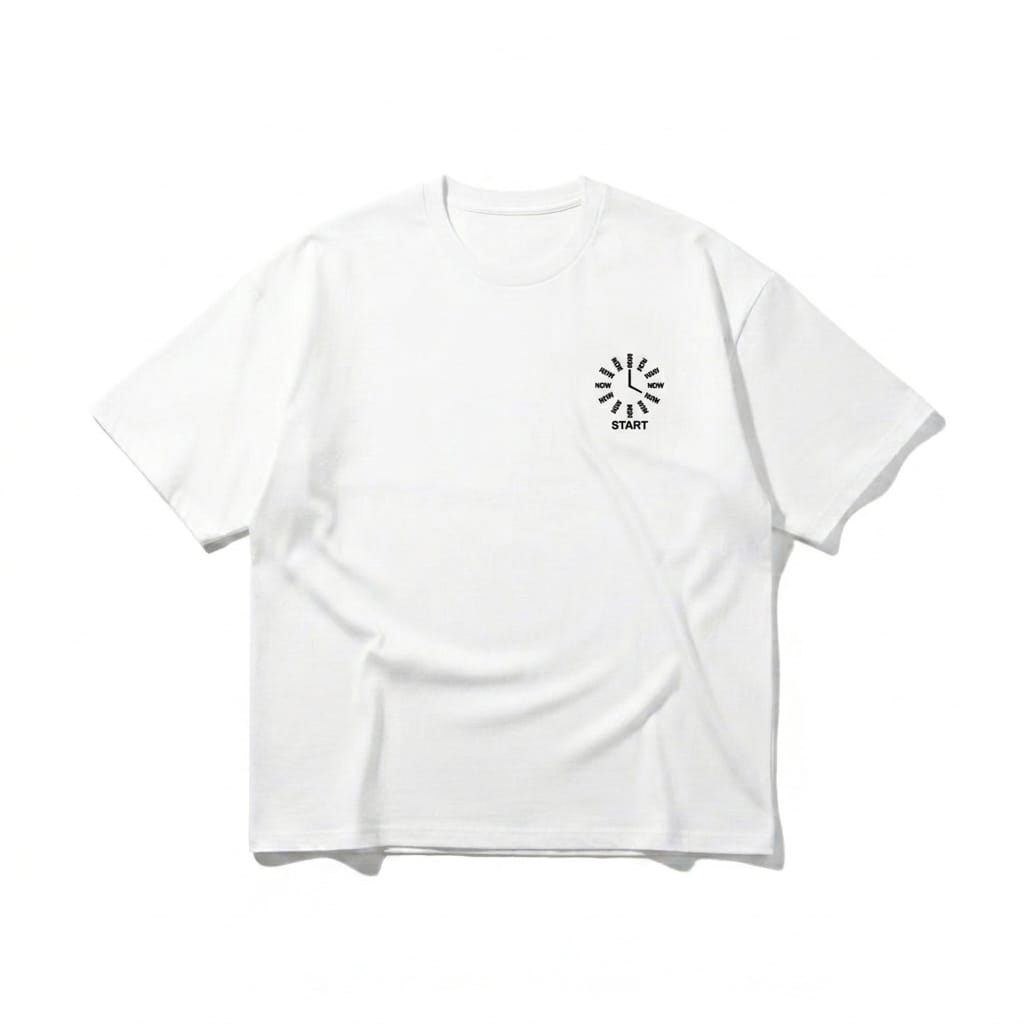 START NOW - Tee X White